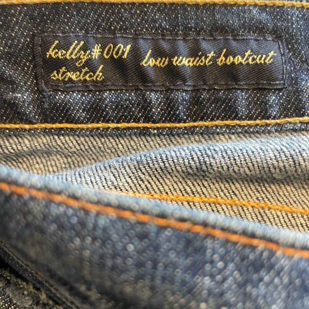 CITIZENS OF HUMANITY Kelly Boot Cut Low Rise Dark Blue Jeans Denim Y2K Womens 29 - Picture 8 of 16